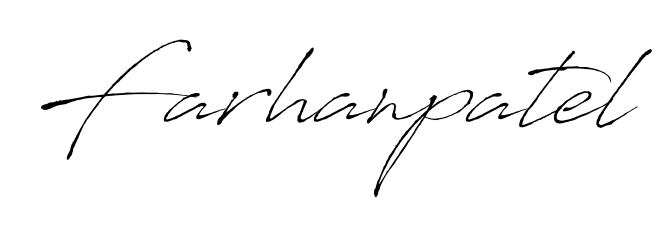 A dynamic signature style for Farhanpatel using Antro_Vectra script. Designed to look authentic, handwritten, and professional. Farhanpatel signature style 6 images and pictures png