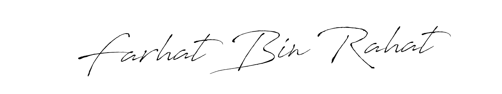You can use this online signature creator to create a handwritten signature for the name Farhat Bin Rahat. This is the best online autograph maker. Farhat Bin Rahat signature style 6 images and pictures png