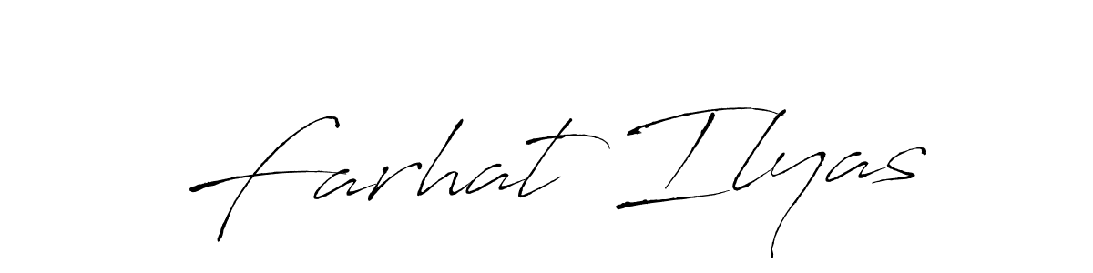Also we have Farhat Ilyas name is the best signature style. Create professional handwritten signature collection using Antro_Vectra autograph style. Farhat Ilyas signature style 6 images and pictures png