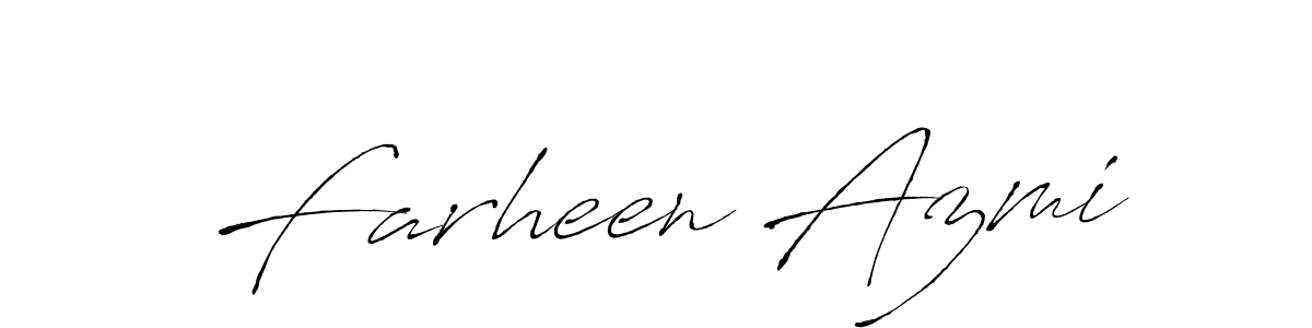 How to make Farheen Azmi signature? Antro_Vectra is a professional autograph style. Create handwritten signature for Farheen Azmi name. Farheen Azmi signature style 6 images and pictures png