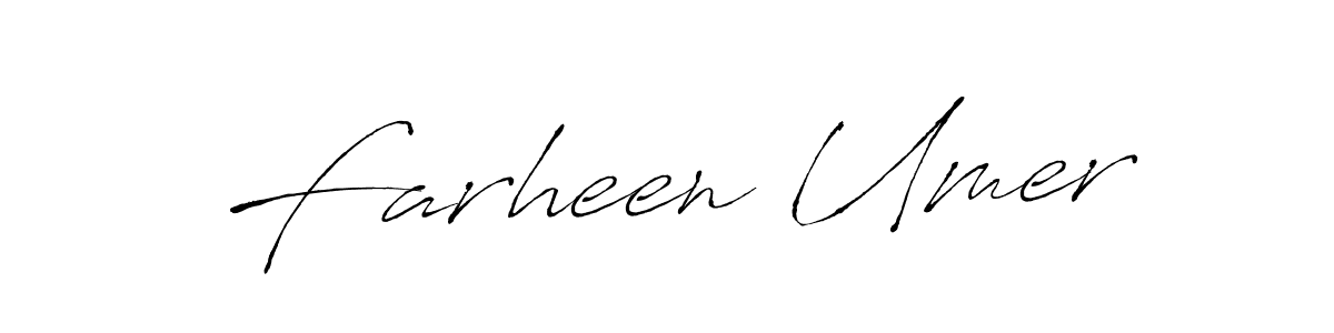 Make a beautiful signature design for name Farheen Umer. Use this online signature maker to create a handwritten signature for free. Farheen Umer signature style 6 images and pictures png