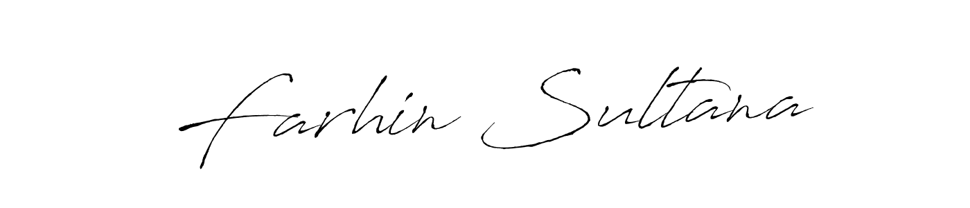 How to make Farhin Sultana name signature. Use Antro_Vectra style for creating short signs online. This is the latest handwritten sign. Farhin Sultana signature style 6 images and pictures png