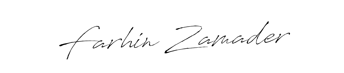 Similarly Antro_Vectra is the best handwritten signature design. Signature creator online .You can use it as an online autograph creator for name Farhin Zamader. Farhin Zamader signature style 6 images and pictures png