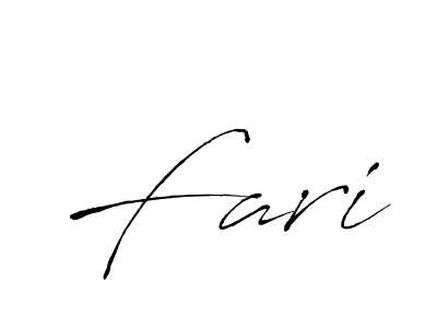 Use a signature maker to create a handwritten signature online. With this signature software, you can design (Antro_Vectra) your own signature for name Fari. Fari signature style 6 images and pictures png