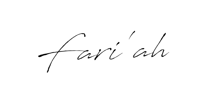 if you are searching for the best signature style for your name Fari'ah. so please give up your signature search. here we have designed multiple signature styles  using Antro_Vectra. Fari'ah signature style 6 images and pictures png
