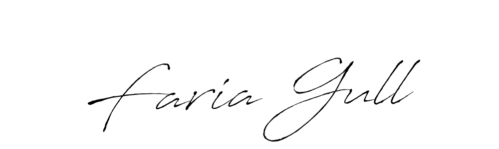 Make a beautiful signature design for name Faria Gull. Use this online signature maker to create a handwritten signature for free. Faria Gull signature style 6 images and pictures png