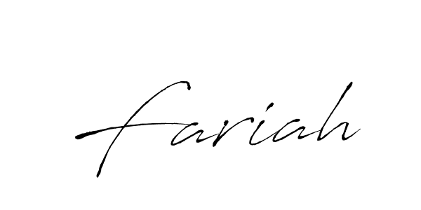 How to make Fariah signature? Antro_Vectra is a professional autograph style. Create handwritten signature for Fariah name. Fariah signature style 6 images and pictures png