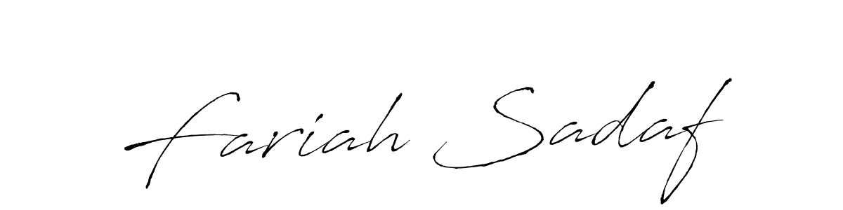 Use a signature maker to create a handwritten signature online. With this signature software, you can design (Antro_Vectra) your own signature for name Fariah Sadaf. Fariah Sadaf signature style 6 images and pictures png