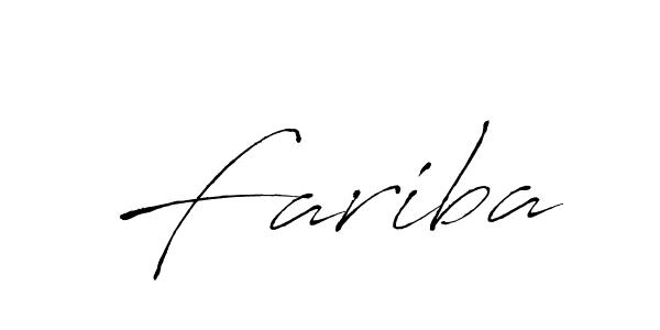 Make a beautiful signature design for name Fariba. With this signature (Antro_Vectra) style, you can create a handwritten signature for free. Fariba signature style 6 images and pictures png
