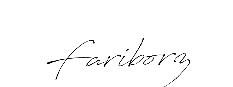 Create a beautiful signature design for name Fariborz. With this signature (Antro_Vectra) fonts, you can make a handwritten signature for free. Fariborz signature style 6 images and pictures png