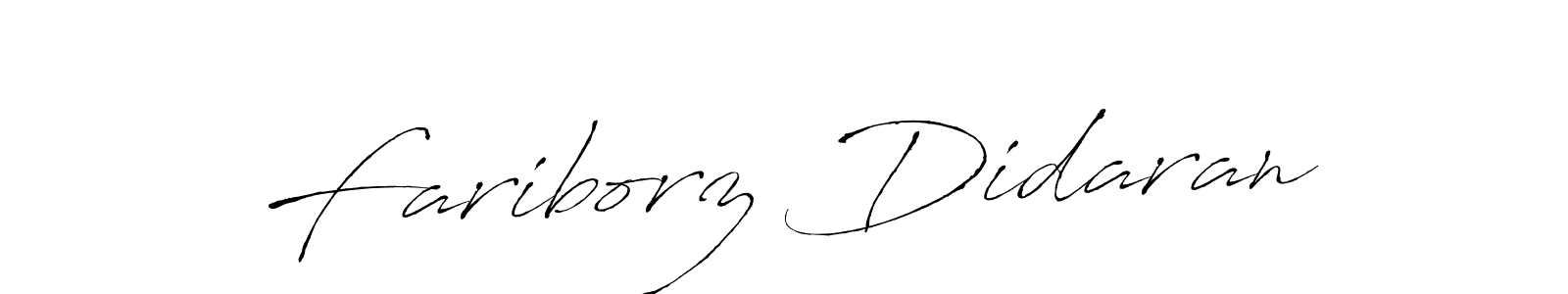 Fariborz Didaran stylish signature style. Best Handwritten Sign (Antro_Vectra) for my name. Handwritten Signature Collection Ideas for my name Fariborz Didaran. Fariborz Didaran signature style 6 images and pictures png