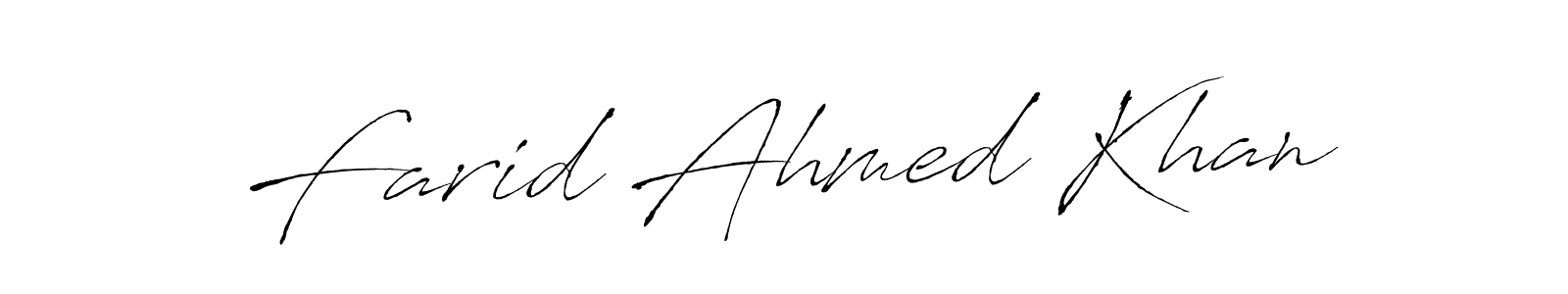 It looks lik you need a new signature style for name Farid Ahmed Khan. Design unique handwritten (Antro_Vectra) signature with our free signature maker in just a few clicks. Farid Ahmed Khan signature style 6 images and pictures png