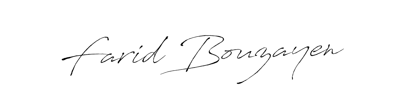 Design your own signature with our free online signature maker. With this signature software, you can create a handwritten (Antro_Vectra) signature for name Farid Bouzayen. Farid Bouzayen signature style 6 images and pictures png