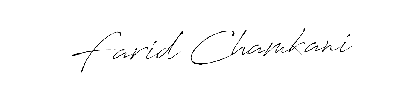 Also we have Farid Chamkani name is the best signature style. Create professional handwritten signature collection using Antro_Vectra autograph style. Farid Chamkani signature style 6 images and pictures png
