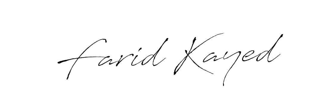 Design your own signature with our free online signature maker. With this signature software, you can create a handwritten (Antro_Vectra) signature for name Farid Kayed. Farid Kayed signature style 6 images and pictures png
