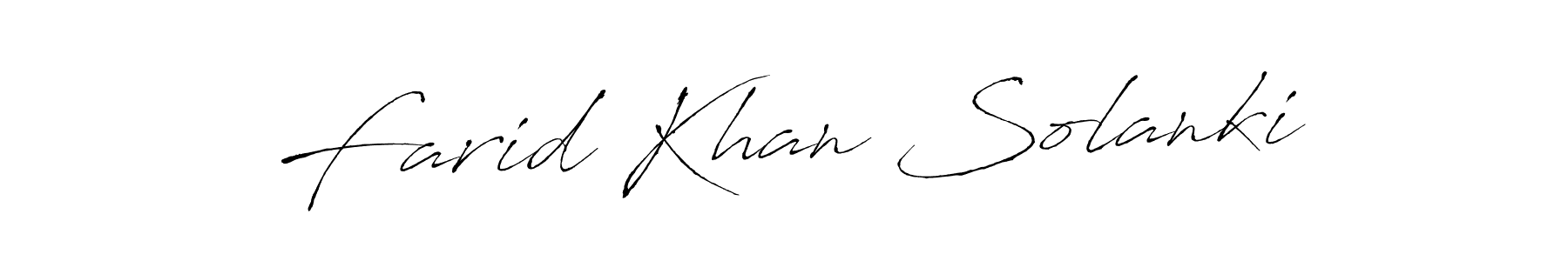 Farid Khan Solanki stylish signature style. Best Handwritten Sign (Antro_Vectra) for my name. Handwritten Signature Collection Ideas for my name Farid Khan Solanki. Farid Khan Solanki signature style 6 images and pictures png