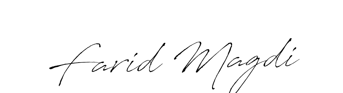 Also You can easily find your signature by using the search form. We will create Farid Magdi name handwritten signature images for you free of cost using Antro_Vectra sign style. Farid Magdi signature style 6 images and pictures png