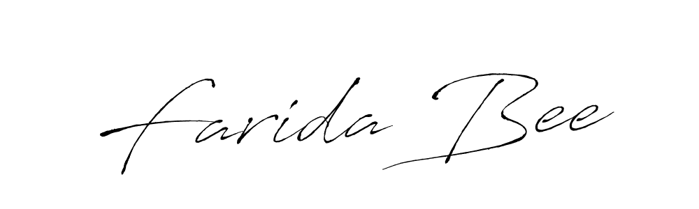 Create a beautiful signature design for name Farida Bee. With this signature (Antro_Vectra) fonts, you can make a handwritten signature for free. Farida Bee signature style 6 images and pictures png
