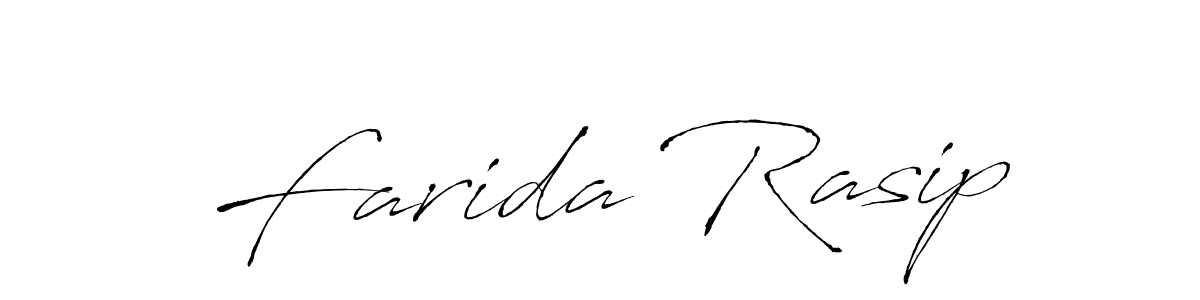 Design your own signature with our free online signature maker. With this signature software, you can create a handwritten (Antro_Vectra) signature for name Farida Rasip. Farida Rasip signature style 6 images and pictures png