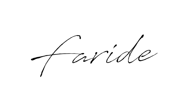The best way (Antro_Vectra) to make a short signature is to pick only two or three words in your name. The name Faride include a total of six letters. For converting this name. Faride signature style 6 images and pictures png