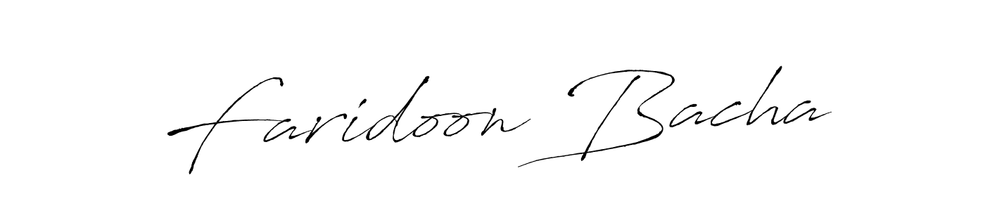 Also we have Faridoon Bacha name is the best signature style. Create professional handwritten signature collection using Antro_Vectra autograph style. Faridoon Bacha signature style 6 images and pictures png