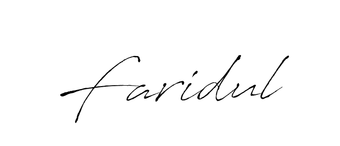 How to make Faridul signature? Antro_Vectra is a professional autograph style. Create handwritten signature for Faridul name. Faridul signature style 6 images and pictures png