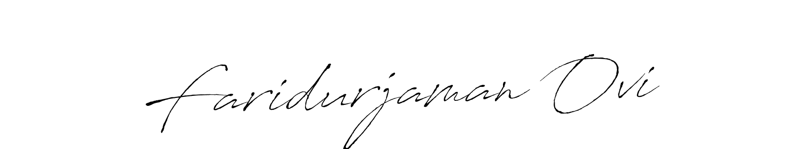 Make a beautiful signature design for name Faridurjaman Ovi. With this signature (Antro_Vectra) style, you can create a handwritten signature for free. Faridurjaman Ovi signature style 6 images and pictures png