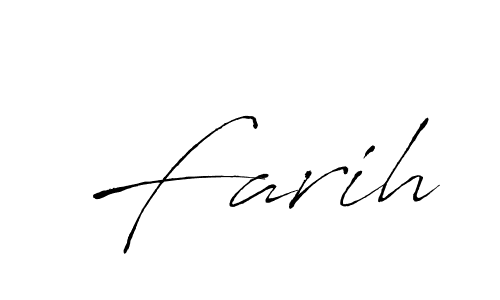 if you are searching for the best signature style for your name Farih. so please give up your signature search. here we have designed multiple signature styles  using Antro_Vectra. Farih signature style 6 images and pictures png