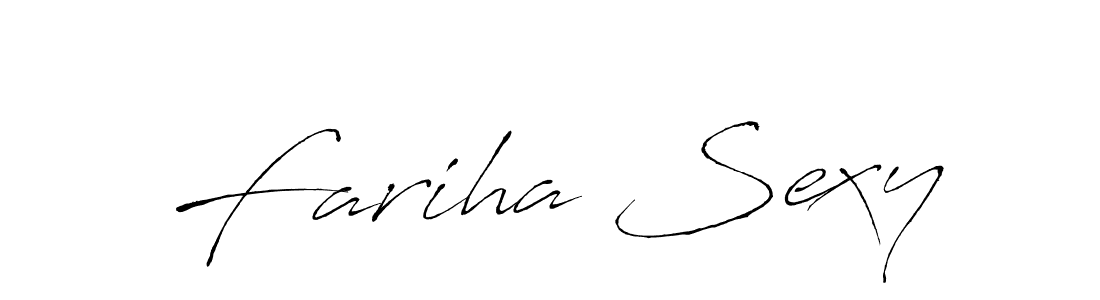 How to make Fariha Sexy name signature. Use Antro_Vectra style for creating short signs online. This is the latest handwritten sign. Fariha Sexy signature style 6 images and pictures png