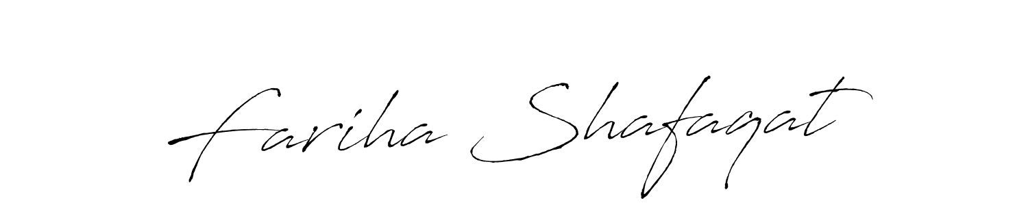 Fariha Shafaqat stylish signature style. Best Handwritten Sign (Antro_Vectra) for my name. Handwritten Signature Collection Ideas for my name Fariha Shafaqat. Fariha Shafaqat signature style 6 images and pictures png