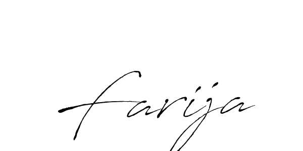 Create a beautiful signature design for name Farija. With this signature (Antro_Vectra) fonts, you can make a handwritten signature for free. Farija signature style 6 images and pictures png