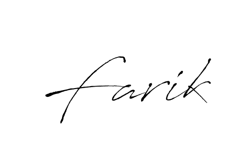 Antro_Vectra is a professional signature style that is perfect for those who want to add a touch of class to their signature. It is also a great choice for those who want to make their signature more unique. Get Farik name to fancy signature for free. Farik signature style 6 images and pictures png