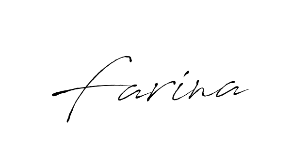 How to make Farina name signature. Use Antro_Vectra style for creating short signs online. This is the latest handwritten sign. Farina signature style 6 images and pictures png