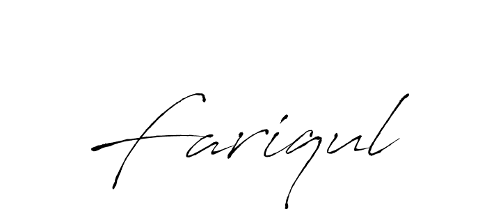 Design your own signature with our free online signature maker. With this signature software, you can create a handwritten (Antro_Vectra) signature for name Fariqul. Fariqul signature style 6 images and pictures png