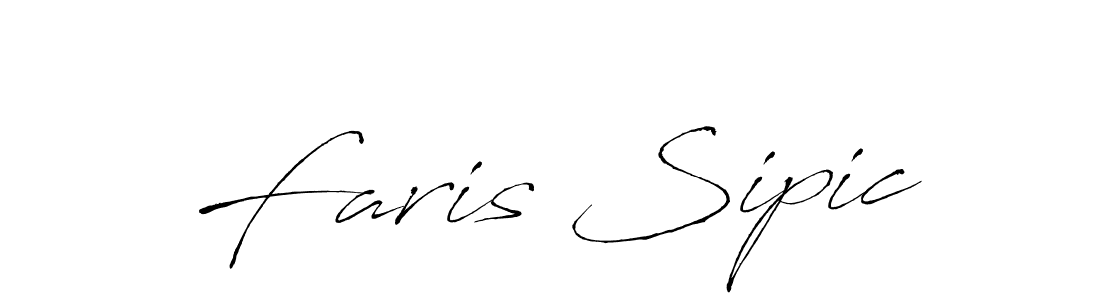 Create a beautiful signature design for name Faris Sipic. With this signature (Antro_Vectra) fonts, you can make a handwritten signature for free. Faris Sipic signature style 6 images and pictures png