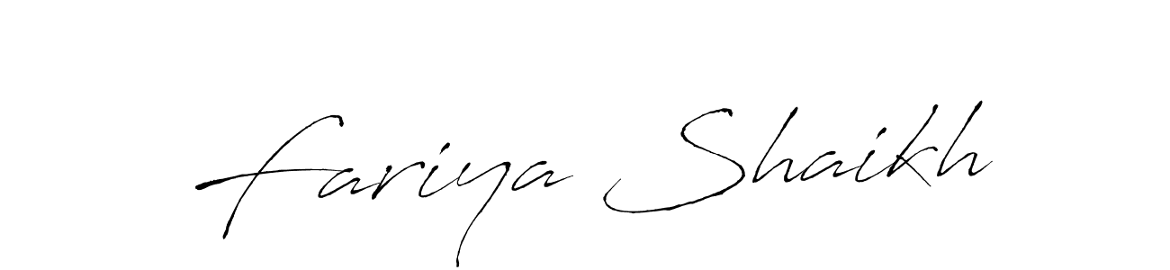 How to make Fariya Shaikh name signature. Use Antro_Vectra style for creating short signs online. This is the latest handwritten sign. Fariya Shaikh signature style 6 images and pictures png