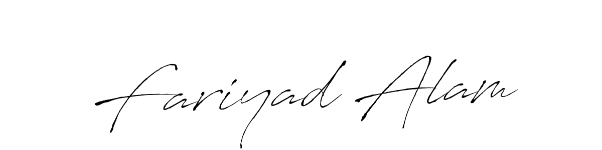 Make a beautiful signature design for name Fariyad Alam. With this signature (Antro_Vectra) style, you can create a handwritten signature for free. Fariyad Alam signature style 6 images and pictures png