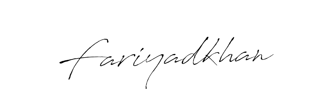 Also we have Fariyadkhan name is the best signature style. Create professional handwritten signature collection using Antro_Vectra autograph style. Fariyadkhan signature style 6 images and pictures png