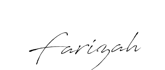 Farizah stylish signature style. Best Handwritten Sign (Antro_Vectra) for my name. Handwritten Signature Collection Ideas for my name Farizah. Farizah signature style 6 images and pictures png