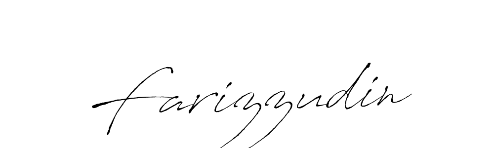 Farizzudin stylish signature style. Best Handwritten Sign (Antro_Vectra) for my name. Handwritten Signature Collection Ideas for my name Farizzudin. Farizzudin signature style 6 images and pictures png