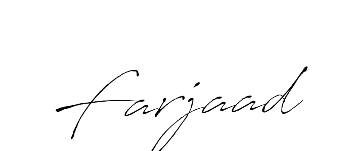 Design your own signature with our free online signature maker. With this signature software, you can create a handwritten (Antro_Vectra) signature for name Farjaad. Farjaad signature style 6 images and pictures png