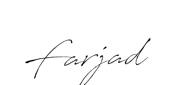 Farjad stylish signature style. Best Handwritten Sign (Antro_Vectra) for my name. Handwritten Signature Collection Ideas for my name Farjad. Farjad signature style 6 images and pictures png