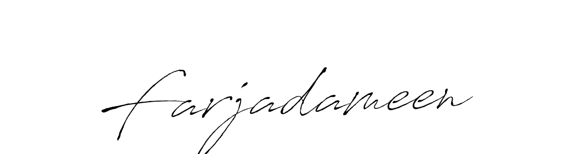 Make a beautiful signature design for name Farjadameen. Use this online signature maker to create a handwritten signature for free. Farjadameen signature style 6 images and pictures png