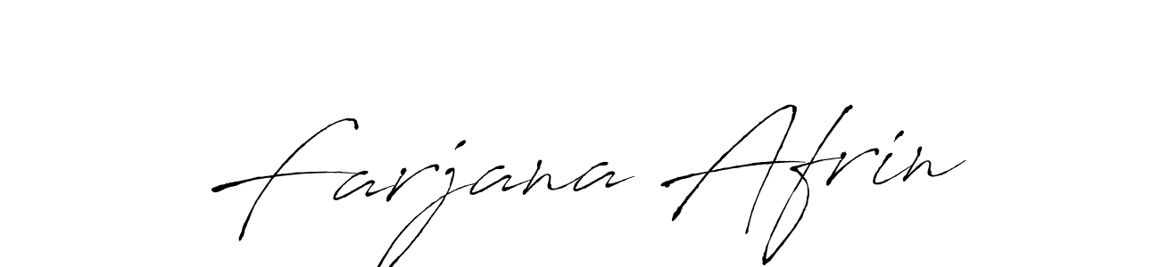 Farjana Afrin stylish signature style. Best Handwritten Sign (Antro_Vectra) for my name. Handwritten Signature Collection Ideas for my name Farjana Afrin. Farjana Afrin signature style 6 images and pictures png