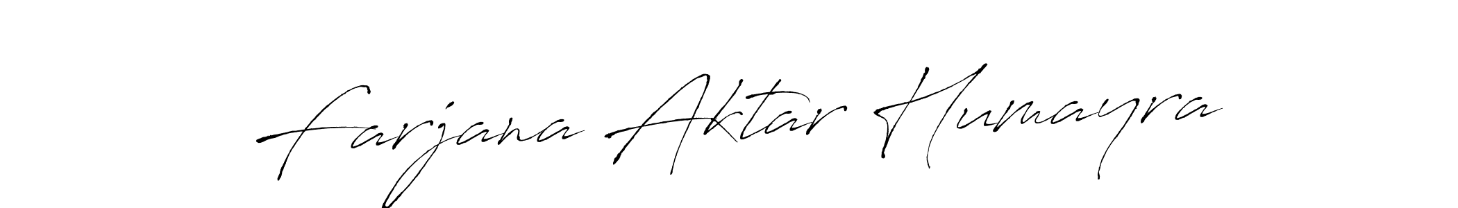 Use a signature maker to create a handwritten signature online. With this signature software, you can design (Antro_Vectra) your own signature for name Farjana Aktar Humayra. Farjana Aktar Humayra signature style 6 images and pictures png