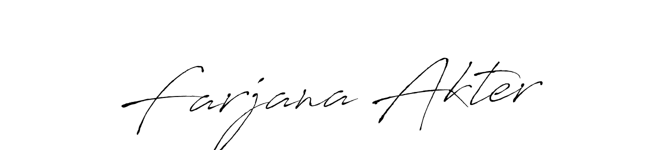 The best way (Antro_Vectra) to make a short signature is to pick only two or three words in your name. The name Farjana Akter include a total of six letters. For converting this name. Farjana Akter signature style 6 images and pictures png