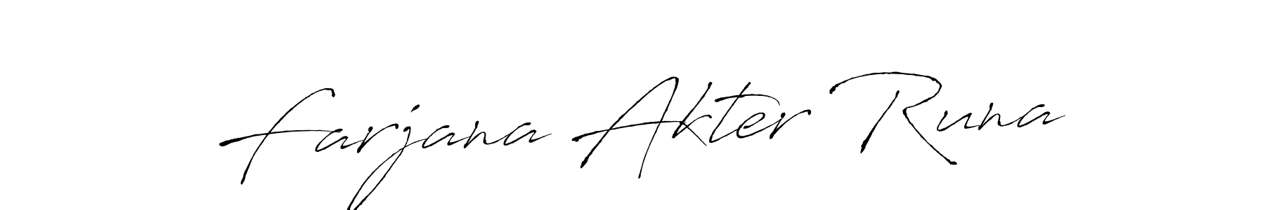 Similarly Antro_Vectra is the best handwritten signature design. Signature creator online .You can use it as an online autograph creator for name Farjana Akter Runa. Farjana Akter Runa signature style 6 images and pictures png