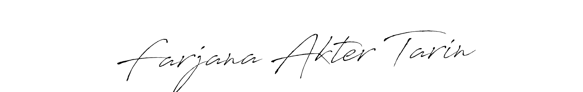 It looks lik you need a new signature style for name Farjana Akter Tarin. Design unique handwritten (Antro_Vectra) signature with our free signature maker in just a few clicks. Farjana Akter Tarin signature style 6 images and pictures png