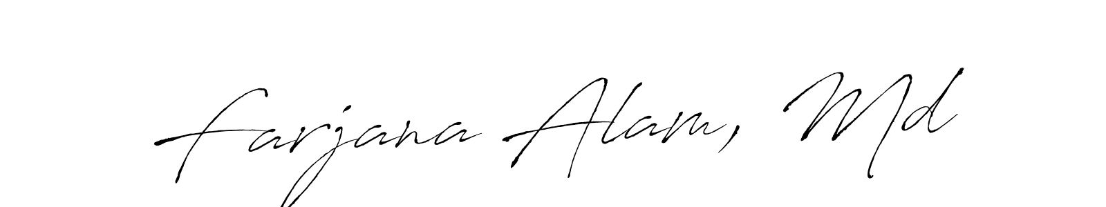 Similarly Antro_Vectra is the best handwritten signature design. Signature creator online .You can use it as an online autograph creator for name Farjana Alam, Md. Farjana Alam, Md signature style 6 images and pictures png