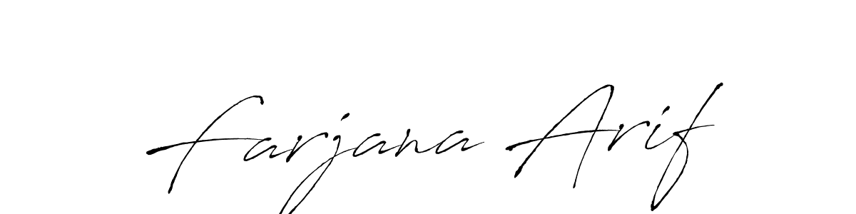 Make a beautiful signature design for name Farjana Arif. Use this online signature maker to create a handwritten signature for free. Farjana Arif signature style 6 images and pictures png